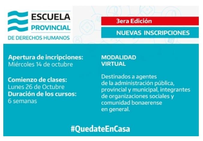 Escuela Provincial derechos humanos