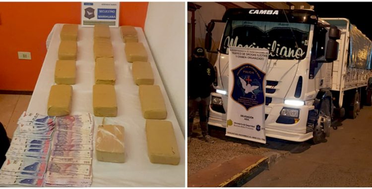 marihuana que se distribuía en Olavarría y Laprida