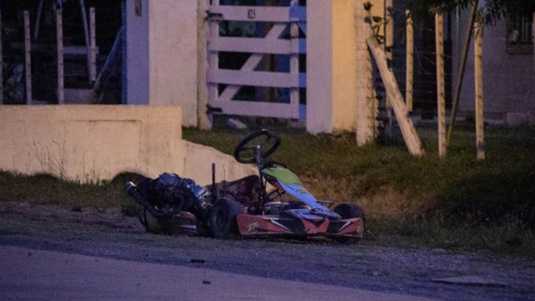 piloto que probaba un karting