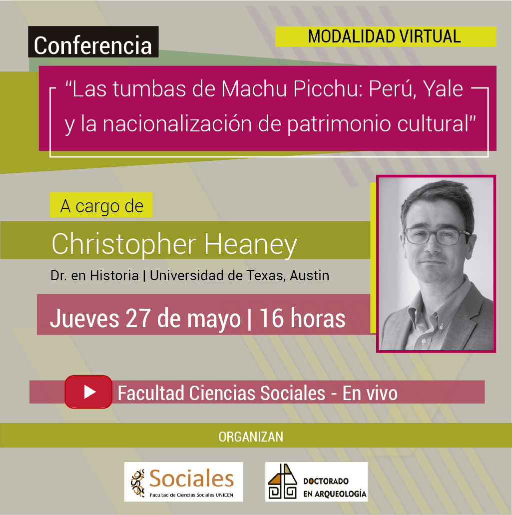 Christopher Heaney presentará la conferencia