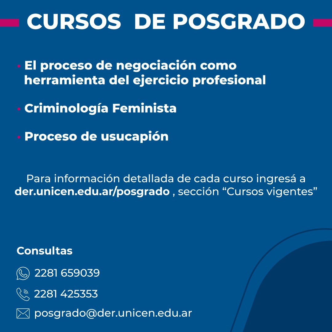 La Facultad de Derecho ofrece