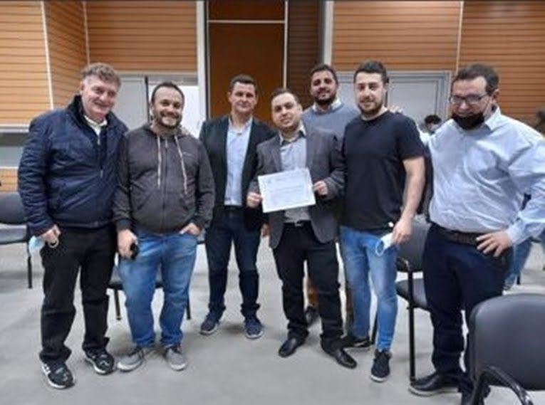Germán Caputo encabezó el acto