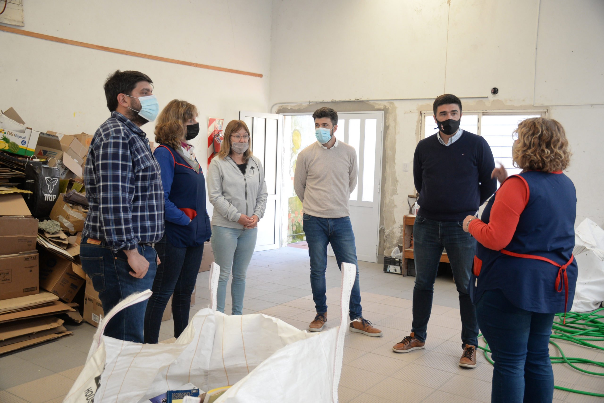 El intendente Ezequiel Galli visitó