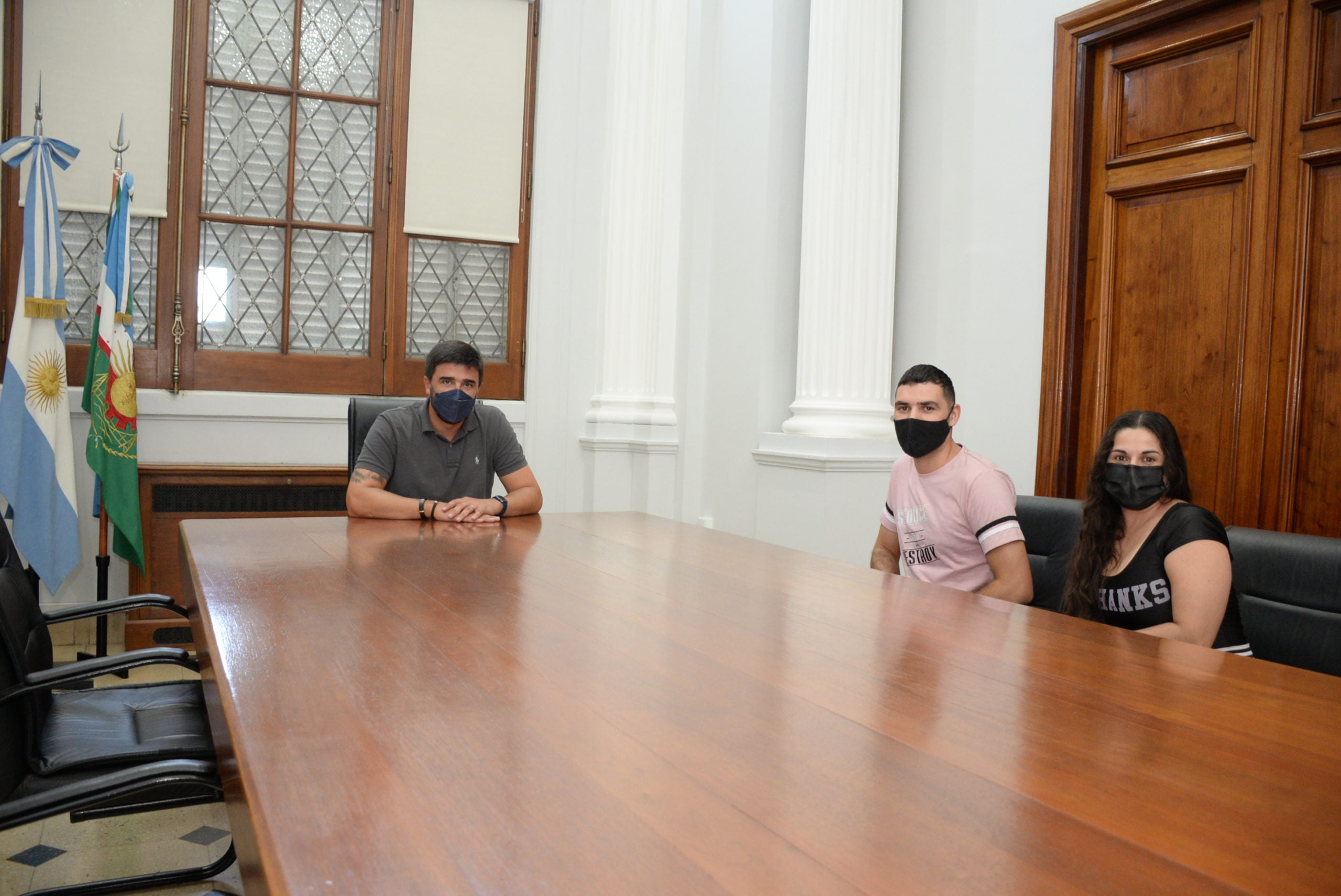 El Intendente Ezequiel Galli