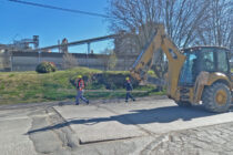 En Sierras Bayas se iniciaron trabajos de conservación de pavimento de hormigón