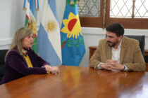 Ezequiel Galli recibió a la ministra de Gobierno Cristina Álvarez Rodríguez