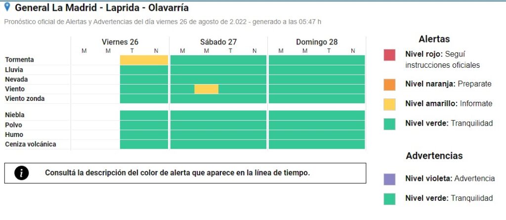 alerta amarillo