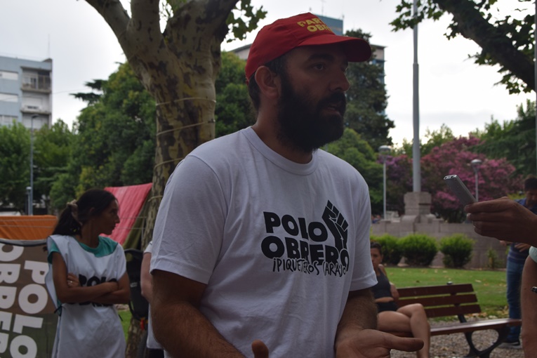 Acampe y movilización contra