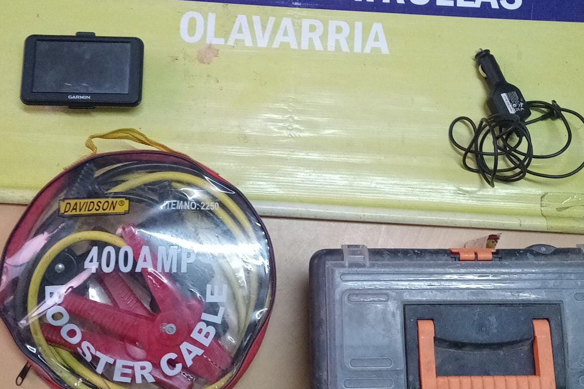 Robaron herramientas del interior