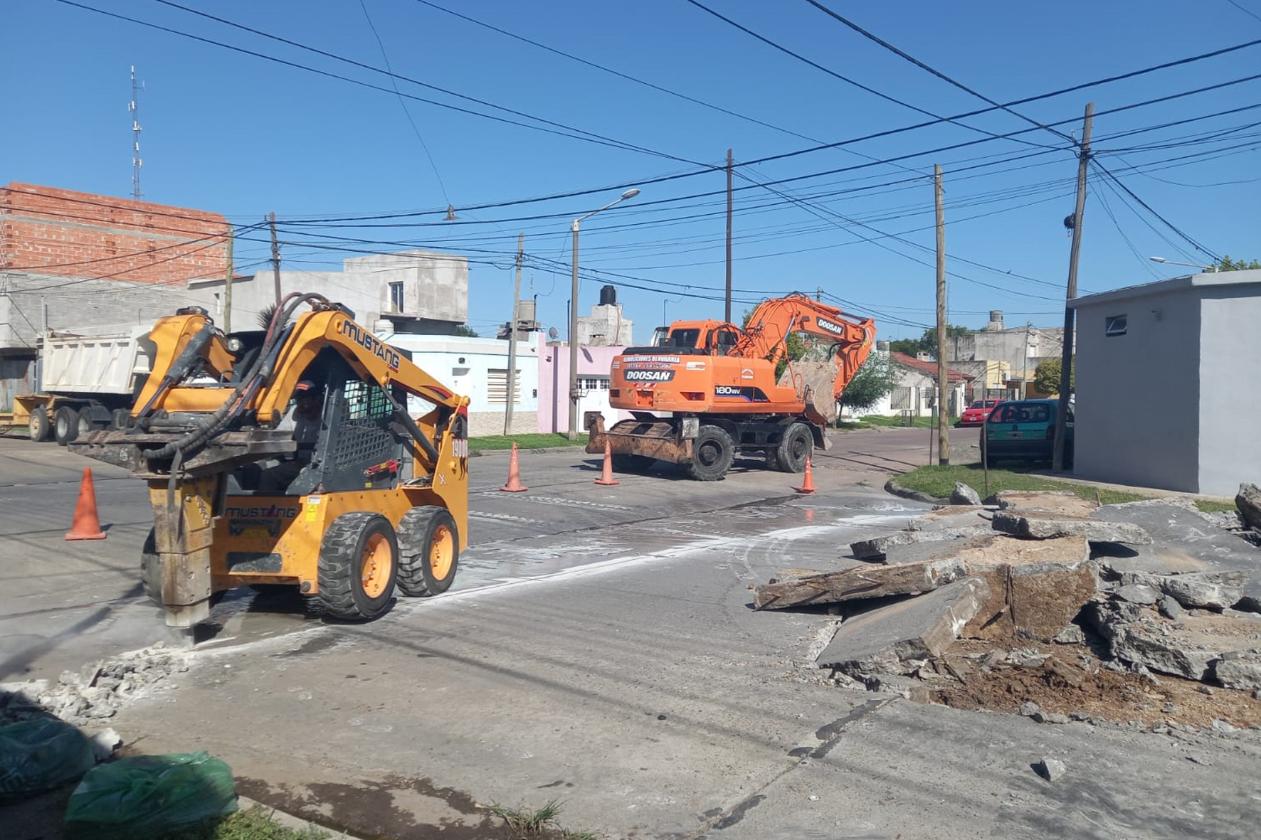 Trabajos de mantenimiento vial