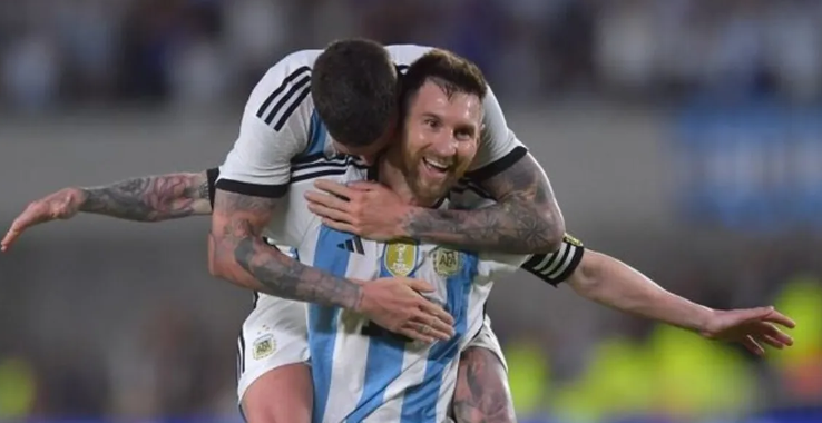 Messi le puso el