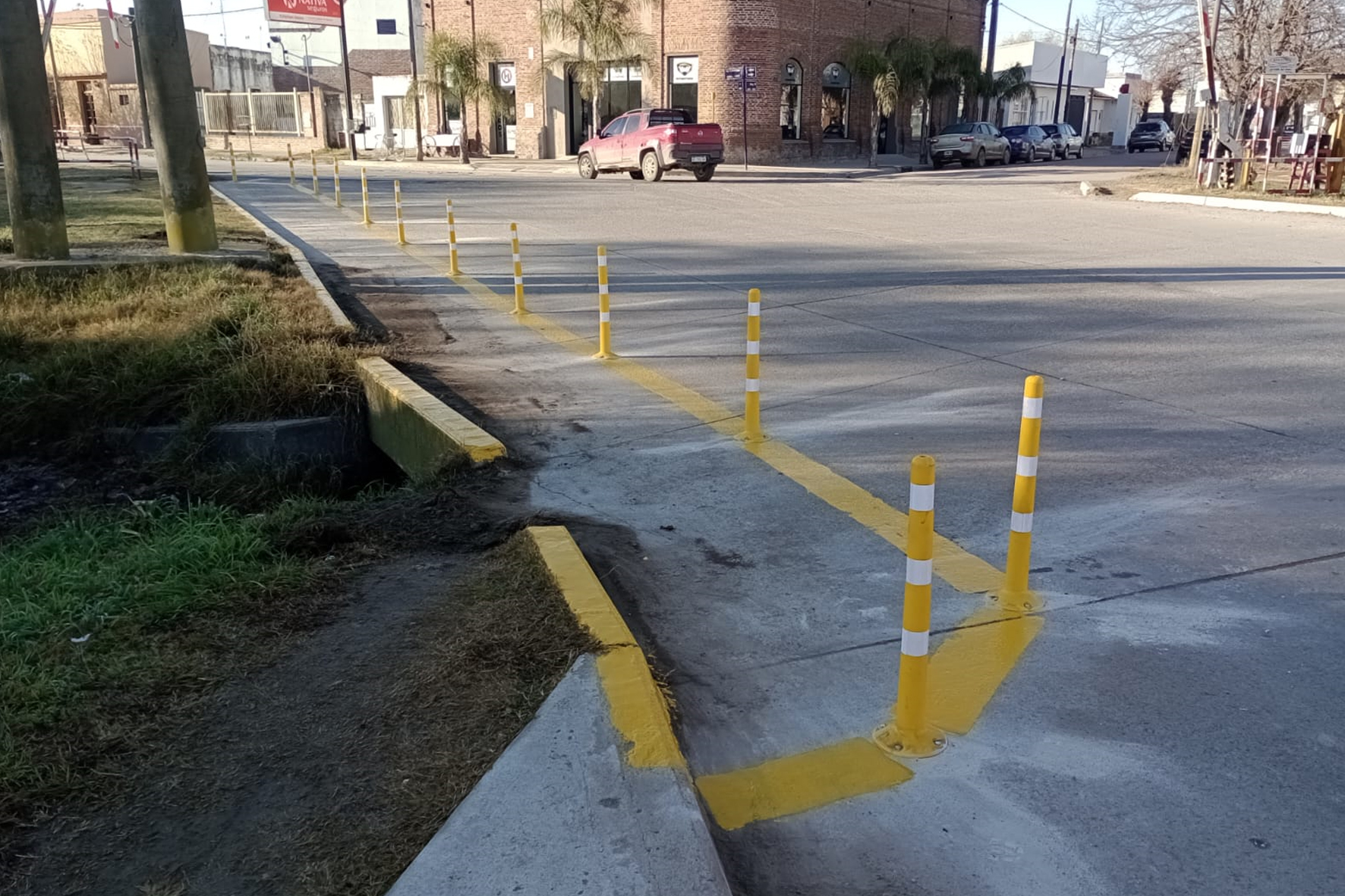 Colocación de delineadores de