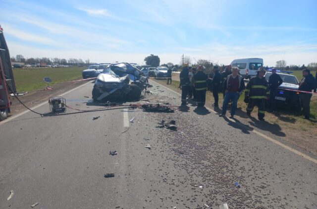 En un accidente murió