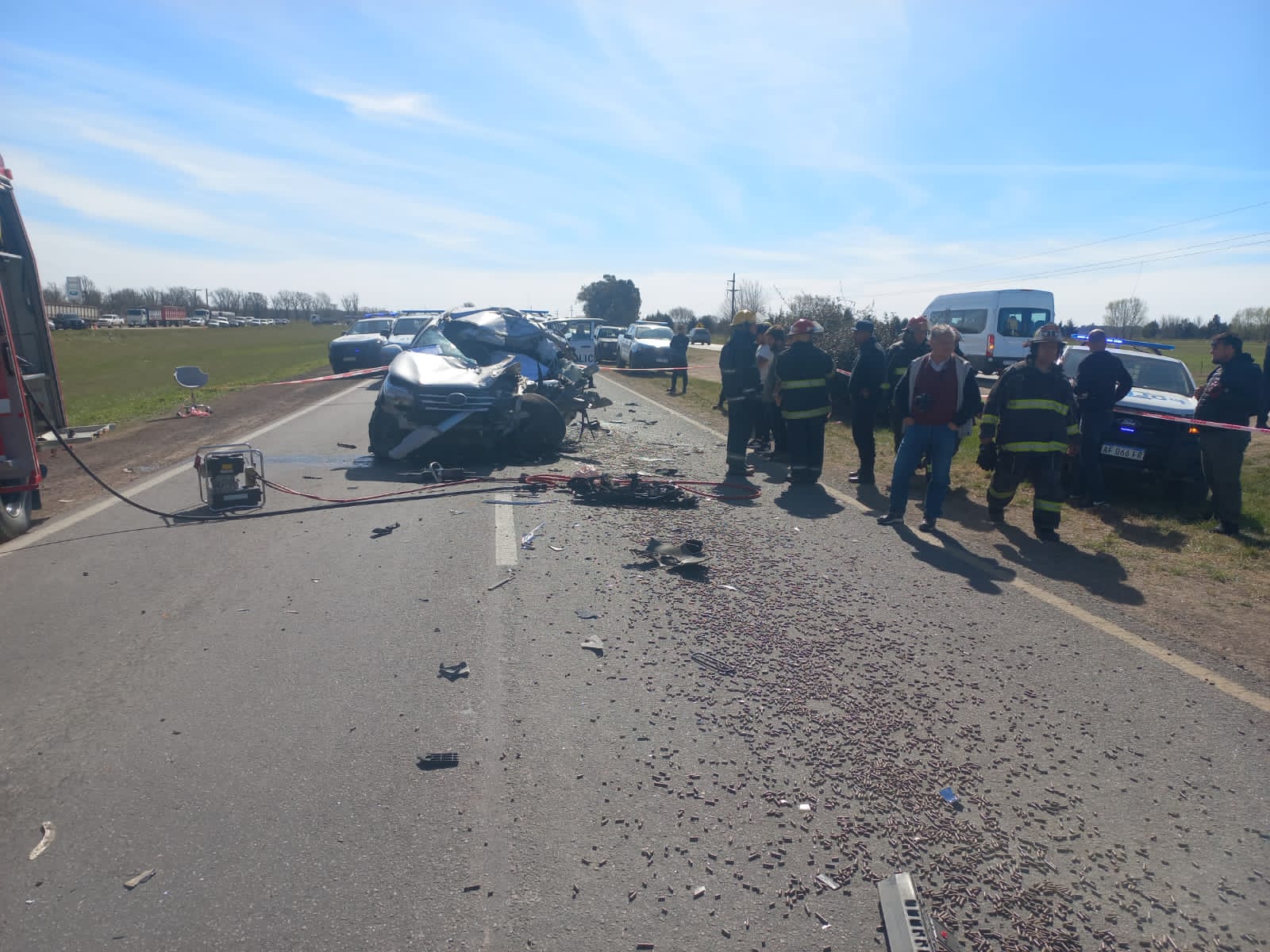 En un accidente murió