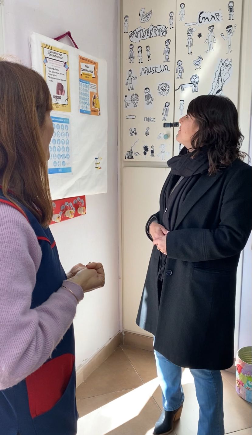 Belén Vergel visitó el