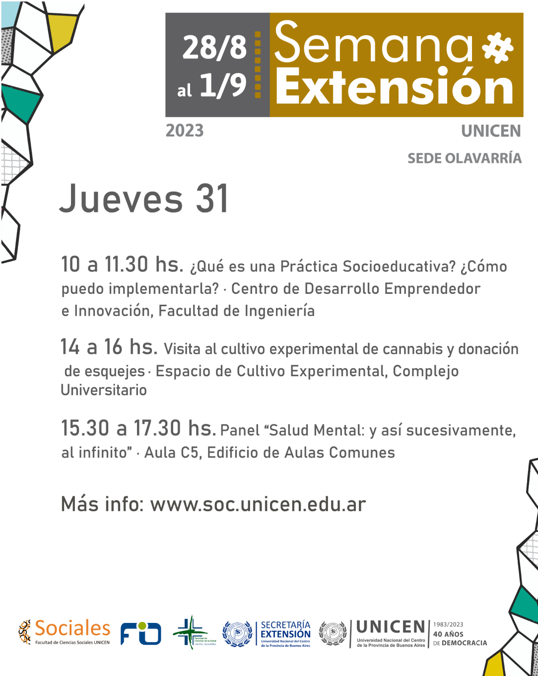 Con una amplia agenda