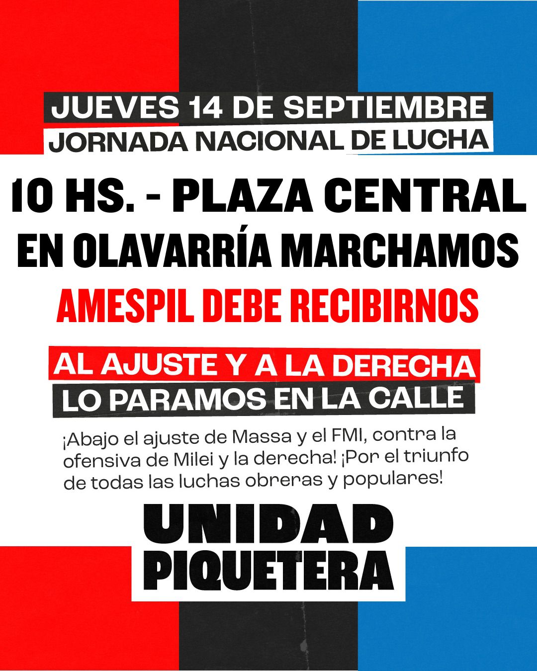 Movilización este jueves
