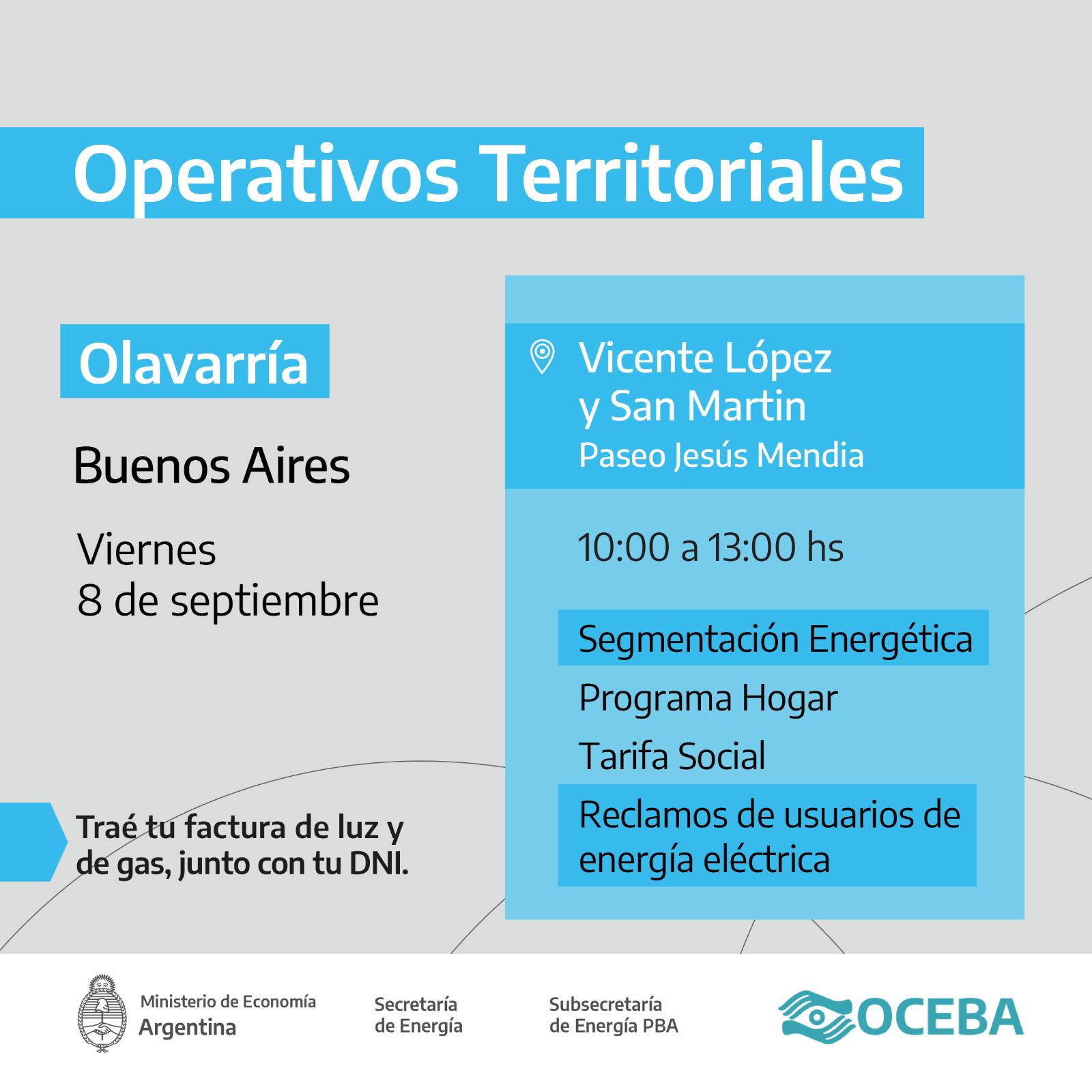 Se realizará un operativo