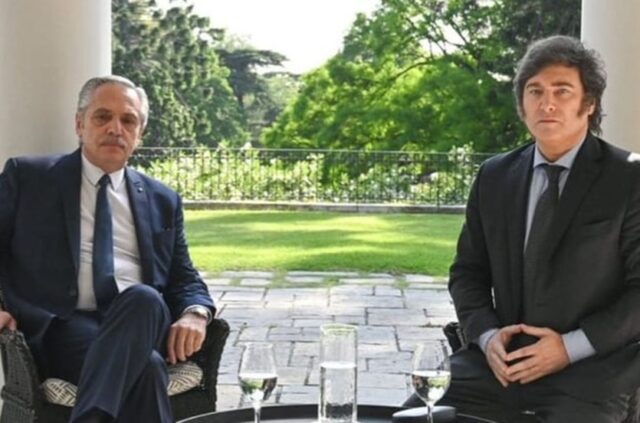 Alberto Fernández y Milei