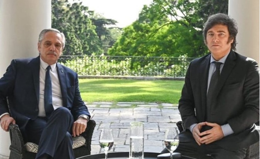 Alberto Fernández y Milei