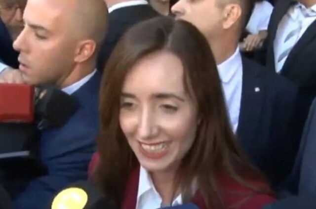 Victoria Villarruel tras la
