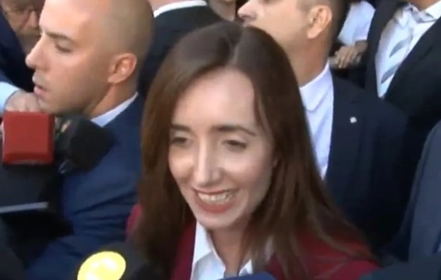Victoria Villarruel tras la