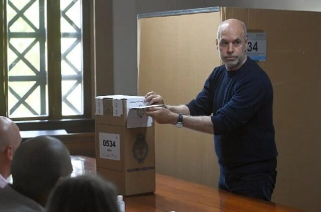 Votó Horacio Rodríguez Larreta