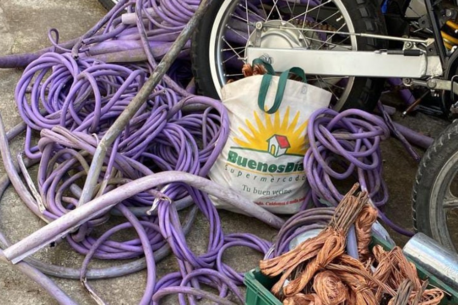 Encontraron cables 