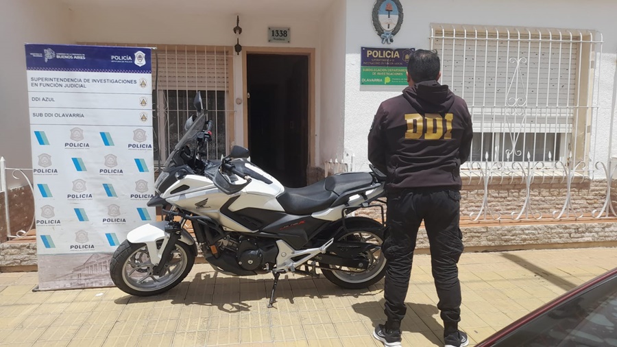Encontraron una moto que