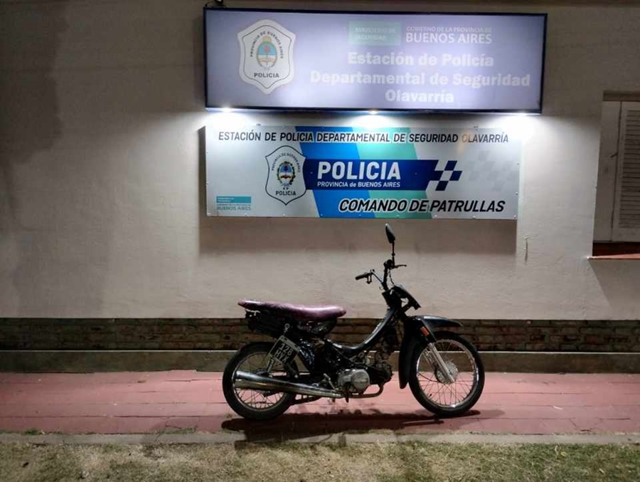 Encontraron una moto abandonada