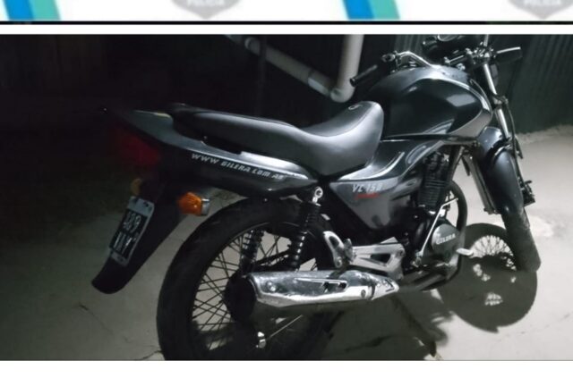 Secuestraron una moto de