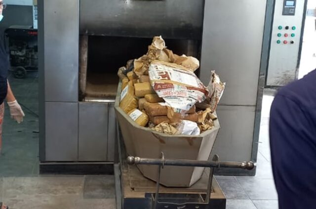 Quemaron estupefacientes en el