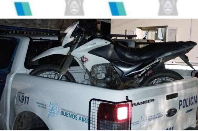 Recuperaron una moto que