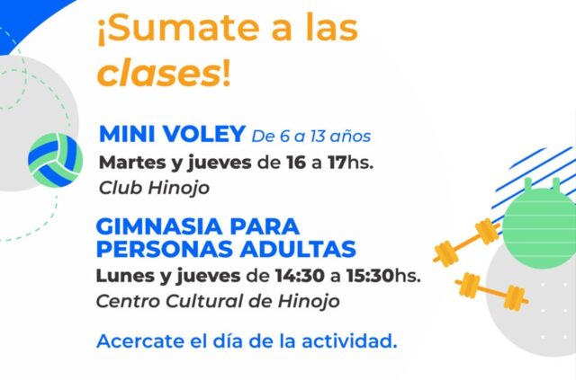 Mini Voley y Gimnasia