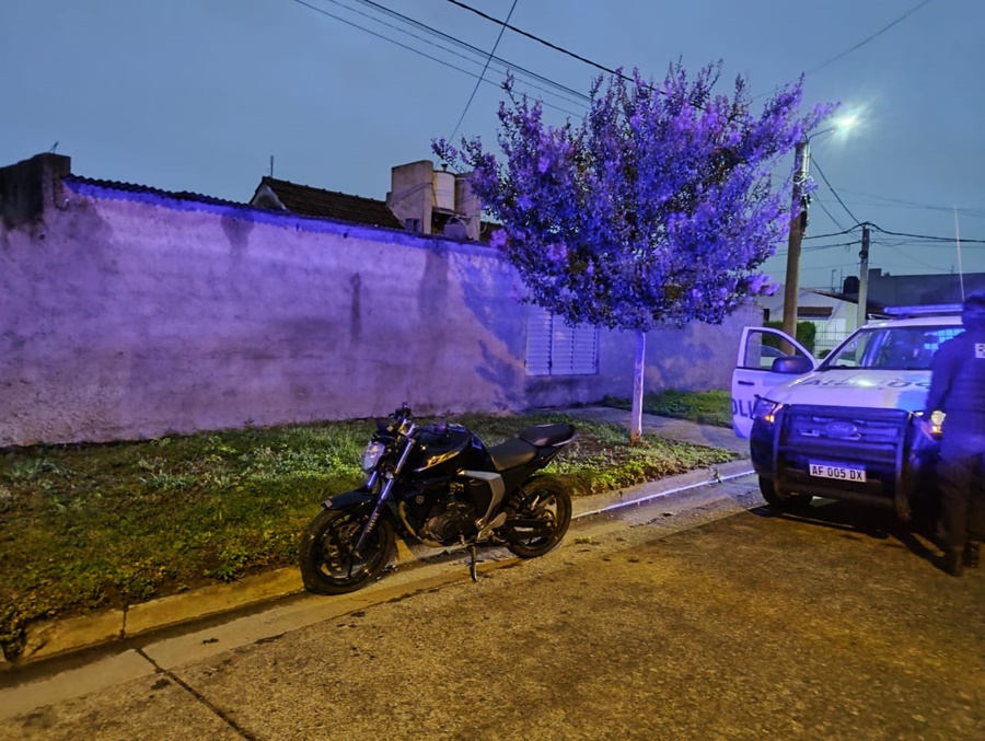 Recuperaron una moto que