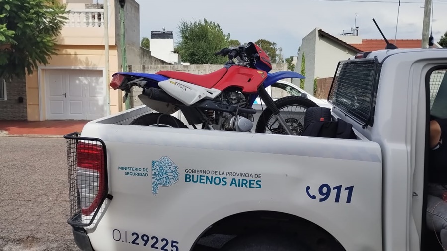 Recuperaron una moto que