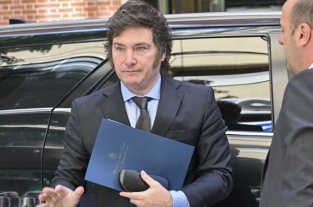 Javier Milei siguió el