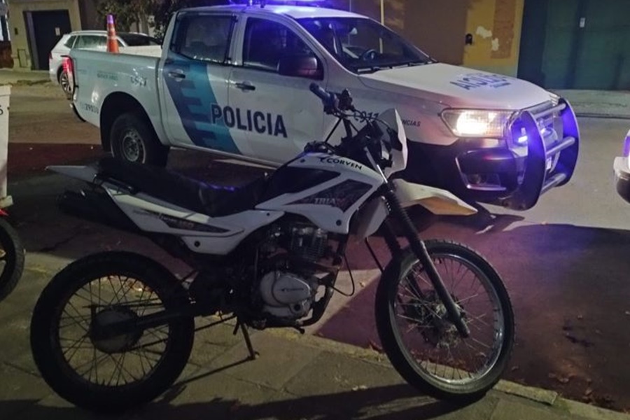 Recuperaron una moto que
