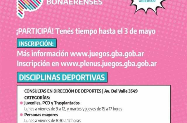 Últimos días para anotarse