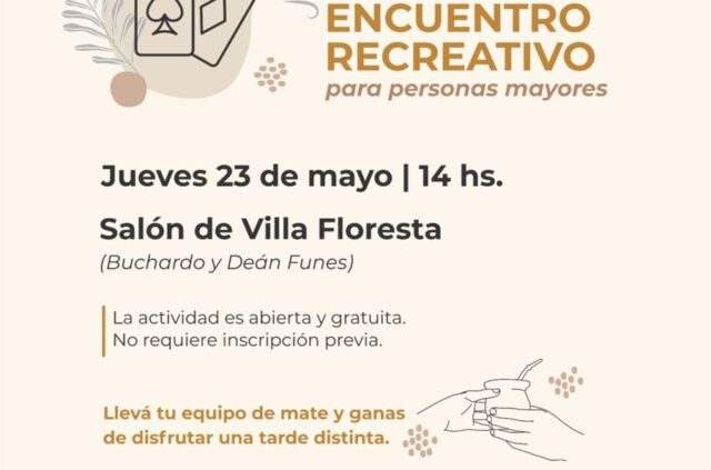 Encuentro recreativo para personas
