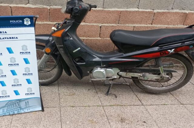 Recuperaron una moto que