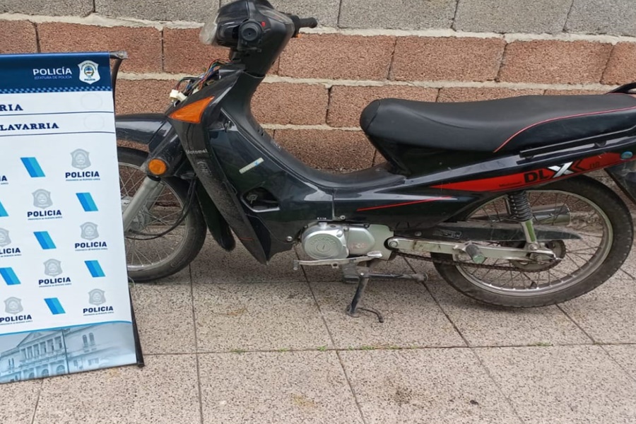 Recuperaron una moto que
