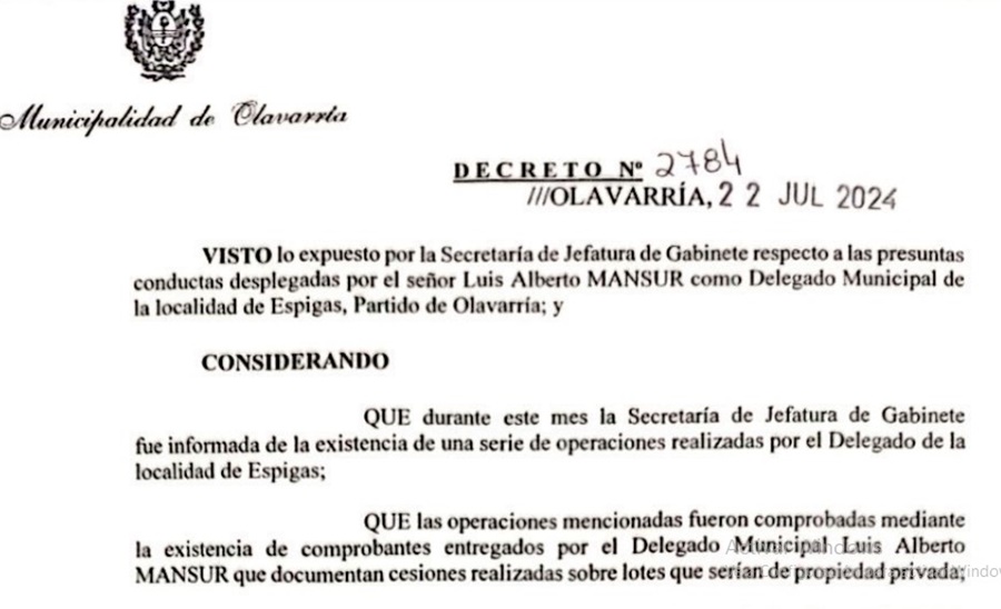 El Municipio entiende que