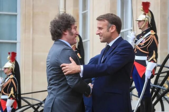 Emmanuel Macron recibió a