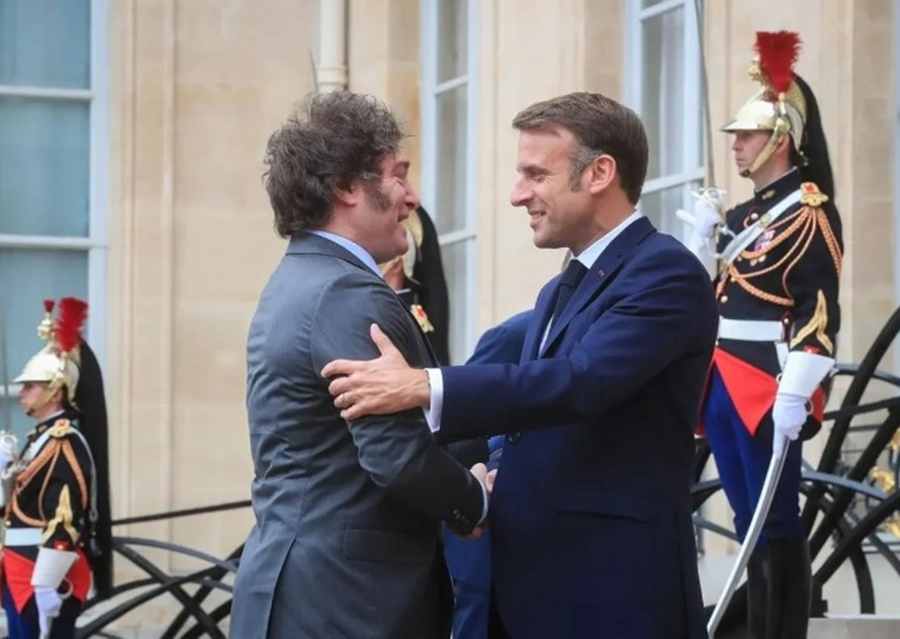 Emmanuel Macron recibió a