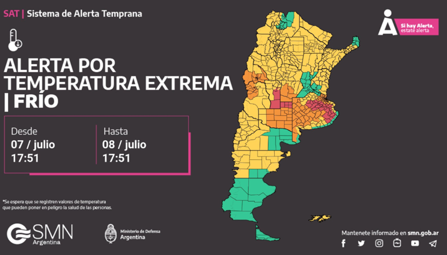 Olavarría en alerta naranja