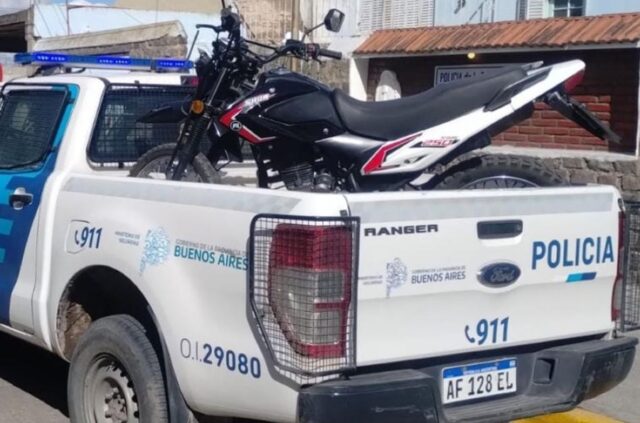 Recuperaron una moto y
