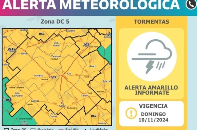 Continúa el alerta amarillo
