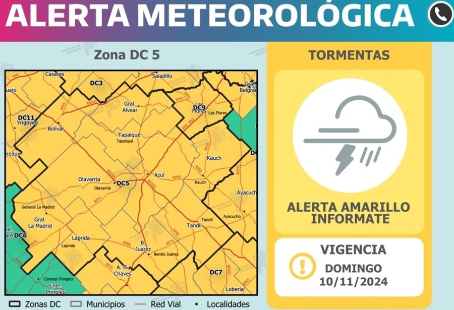 Continúa el alerta amarillo