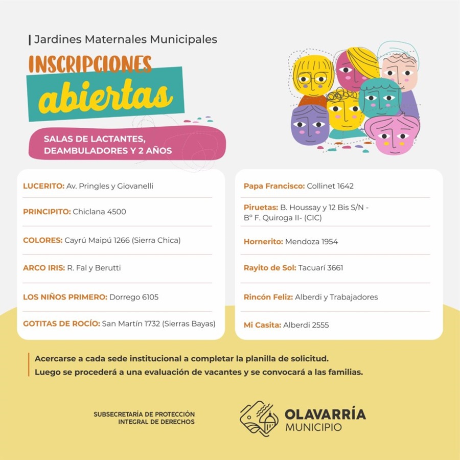 Inscripciones abiertas en los